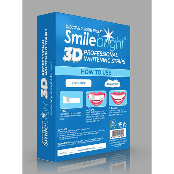 3D Professional eeth Whitening Strips How To Use
