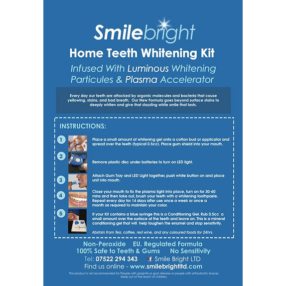 Home Teeth Whitening Kit Instruction