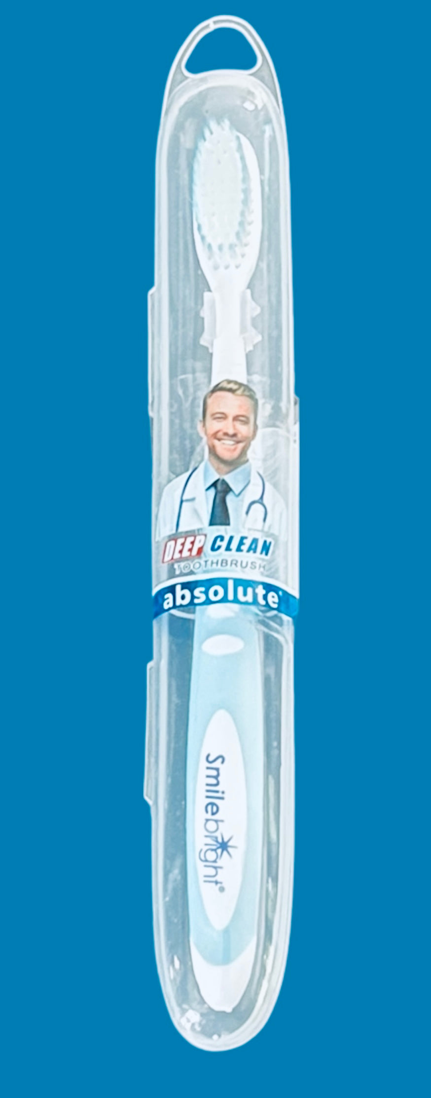 Dental toothbrush in travel case