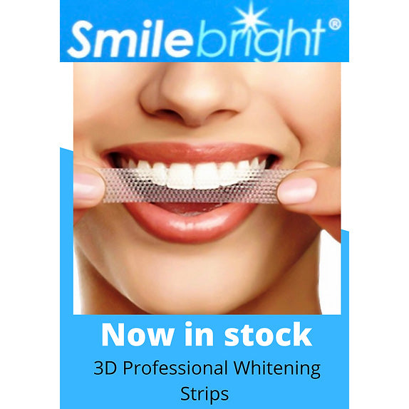 3D Professional eeth Whitening Strips Girl Smiling